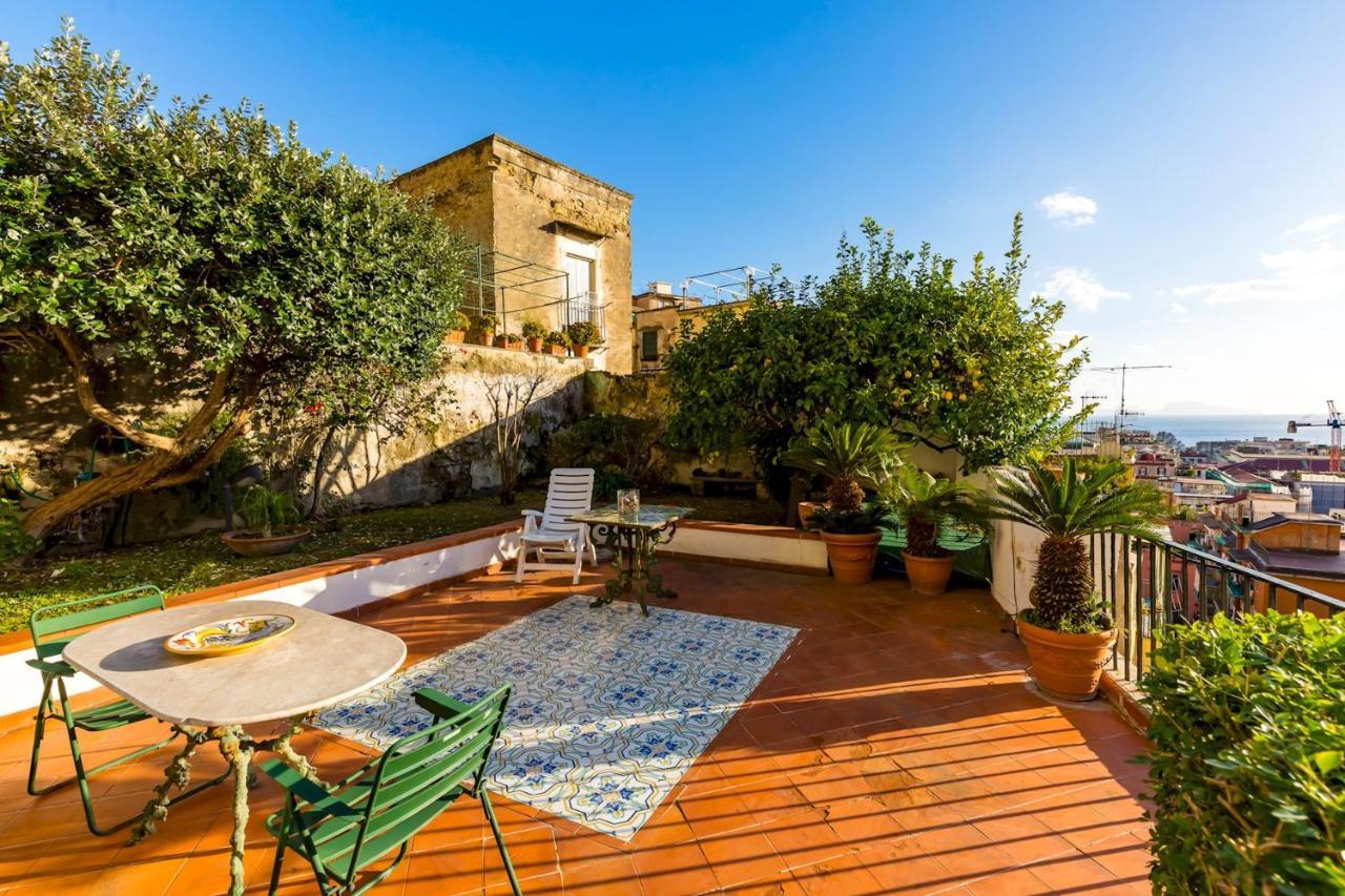 Villa Paola - Hidden Panoramic Garden And Terraces By Napoliapartments מראה חיצוני תמונה